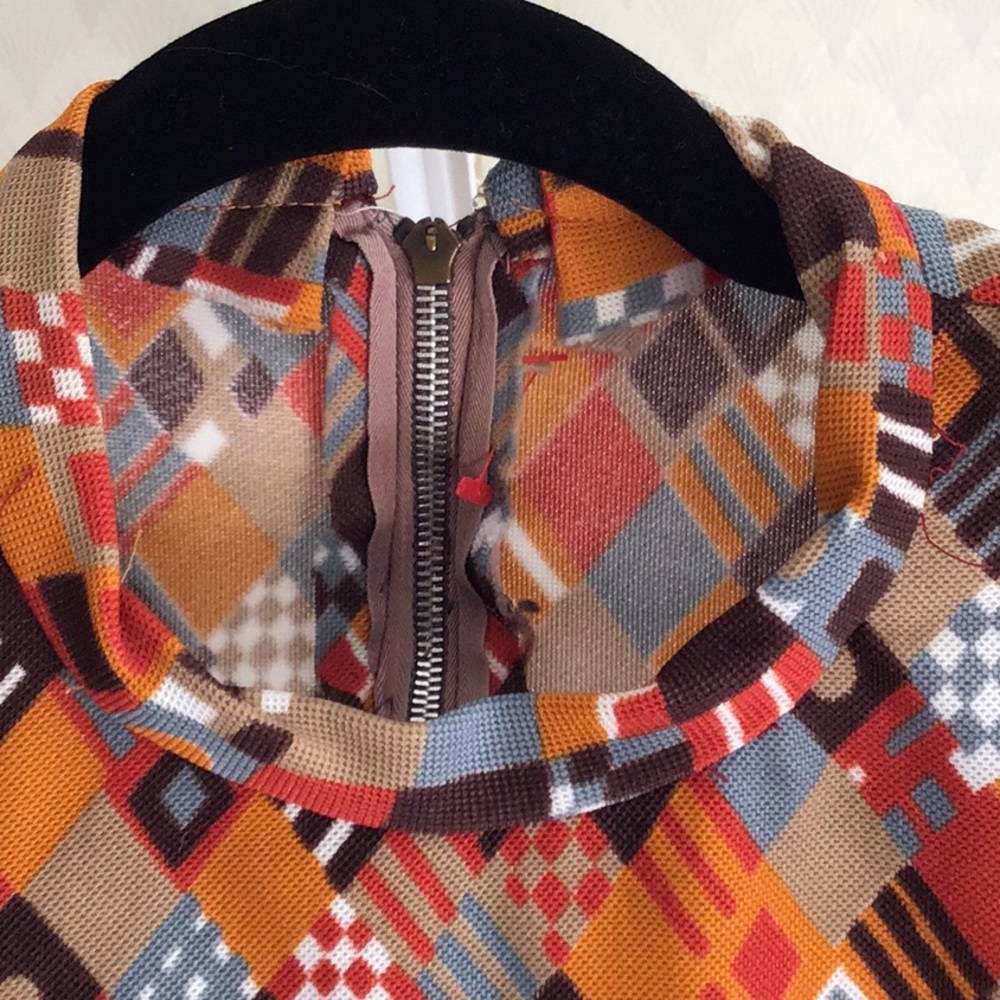 Vintage Handmade Ooak 1970s Turtleneck Top Shirt … - image 2